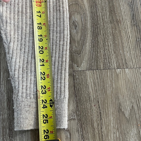Club Monaco Ribbed Turtleneck Wool | Alpaca Blend Sweater - Beige Size: Xs - Picture 11 of 11